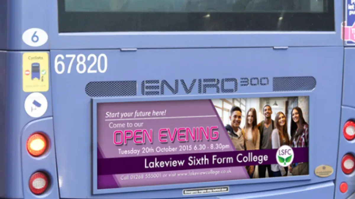 How Schools Can Target Their Local Area Using Bus Rear Ads