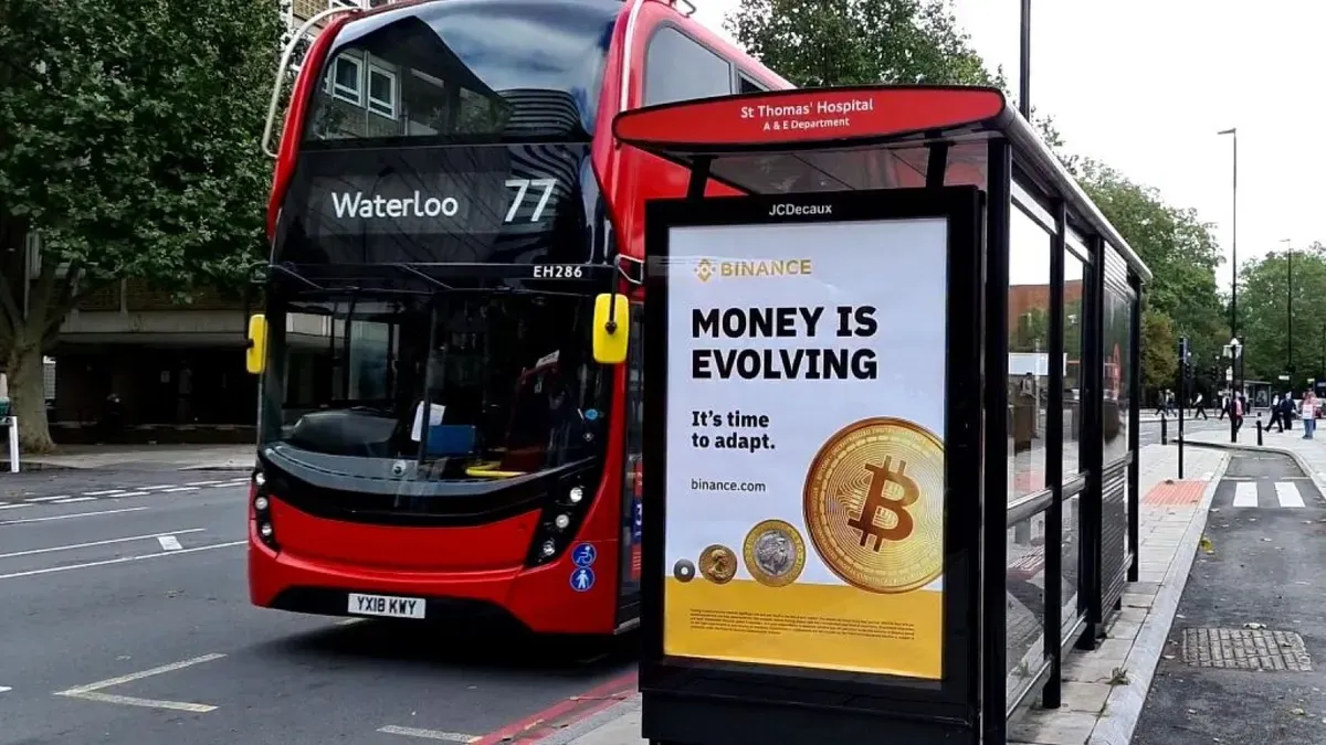 Case Study: Binance Turns Heads with Bitcoin Bus Stop Ads in London