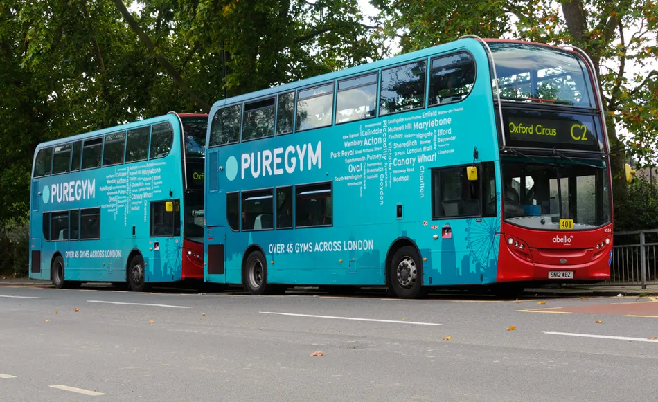 PureGymโs Nationwide Fitness Campaign Promoted Across London with Full Wrap Bus Advertising