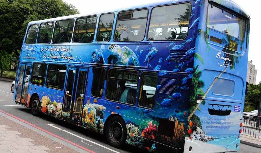 Malaysia Takes to the Streets of London with a Colourful Bus Advertising Campaign